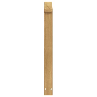 vidaXL Μονάδα μπράτσων 2 τεμ. Λευκό 60x6x61cm Στερεό Ξύλο Ακακίας