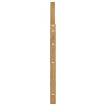 vidaXL Μονάδα μπράτσων 2 τεμ. Λευκό 59x4x73cm Στερεό Ξύλο Ακακίας