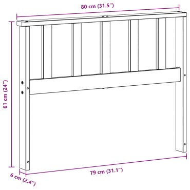 vidaXL Μ.Module Χεριών 2 τεμ. Λευκό 80x6x61cm Στερεό Ξύλο Ακακίας