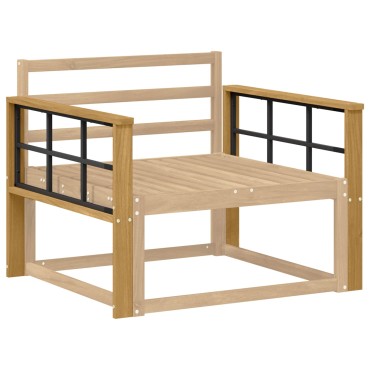 vidaXL Μονάδα μπράτσων 2 τεμ. Λευκό 80x6x61cm Στερεό Ξύλο Ακακίας