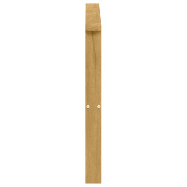 vidaXL Μονάδα μπράτσων 2 τεμ. Λευκό 80x6x61cm Στερεό Ξύλο Ακακίας