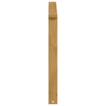 vidaXL Μονάδα μπράτσων 2 τεμ. Λευκό 80x6x61cm Στερεό Ξύλο Ακακίας