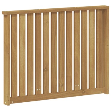 vidaXL Μονάδα μπράτσων 2 τεμ. Λευκό 80x6x61cm Στερεό Ξύλο Ακακίας