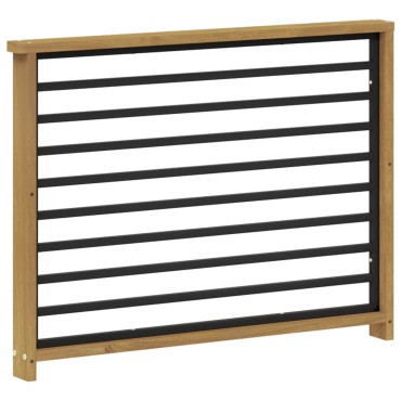 vidaXL Μονάδα μπράτσων 2 τεμ. Λευκό 80x6x61cm Στερεό Ξύλο Ακακίας