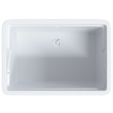 vidaXL Νιπτήρας Πλύσης Ρούχων Λευκός 59x41x75 εκ. από Ρητίνη