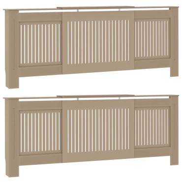 vidaXL Καπάκι Καλοριφέρ 2 pcs Sonoma Δρυς 205 x 20,5 x 81,5 εκ.