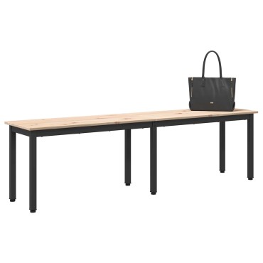 vidaXL παγκάκι Φυσικό 160x35x45cm Στερεά ξυλεία πεύκου