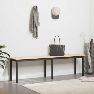 vidaXL παγκάκι Φυσικό 160x35x45cm Στερεά ξυλεία πεύκου