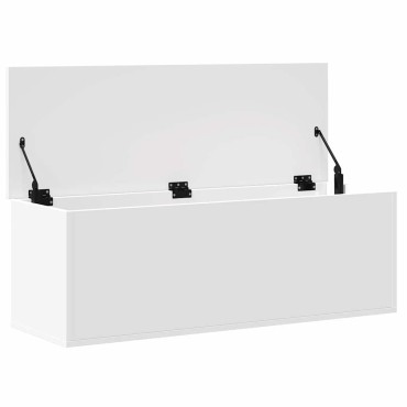 vidaXL Κουτί Αποθήκευσης Λευκό 102x35x35cm από Επεξεργασμένο Ξύλο 1 τεμ.
