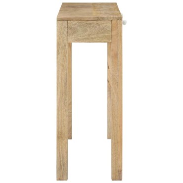 vidaXL Τραπέζι Κονσόλα 110x30x75cm από Μασίφ Ξεβαμμένο Ξύλο Μάνγκο 1 τεμ.