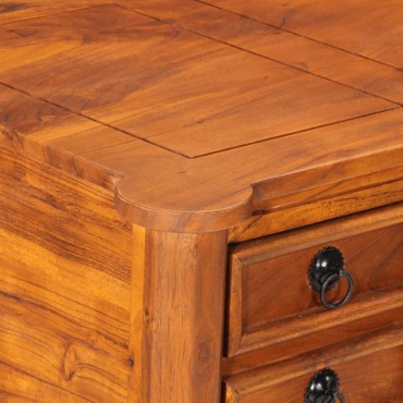vidaXL Γραφείο με Συρτάρια 110x50x76cm από Μασίφ Ξύλο Ακακίας 1 τεμ.