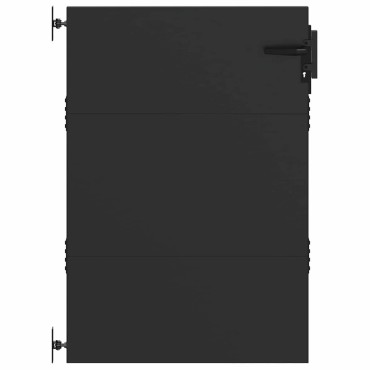 vidaXL Πύλη Κήπου Μαύρο 85 x 150 cm Ατσάλι με Επικάλυψη Πούδρας