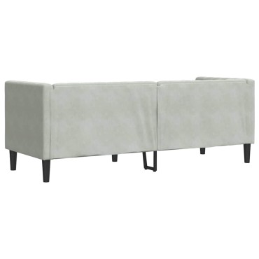vidaXL Καναπές Ανοιχτό γκρι 194x74,5x70,5cm Βελούδο