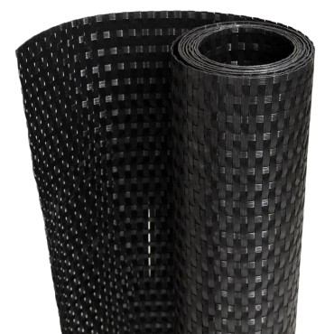 vidaXL Διαχωριστικό Βεράντας Μαύρο 600x100cm από Συνθετικό Ρατάν