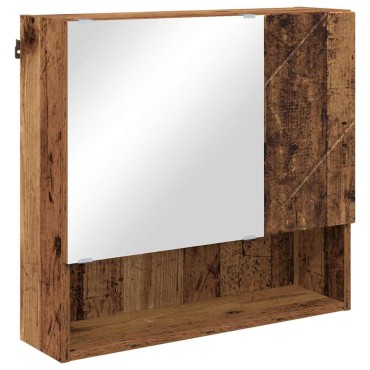 vidaXL Σετ Επίπλων Μπάνιου 4 τεμ. Παλιό Ξύλο 61x35x64cm