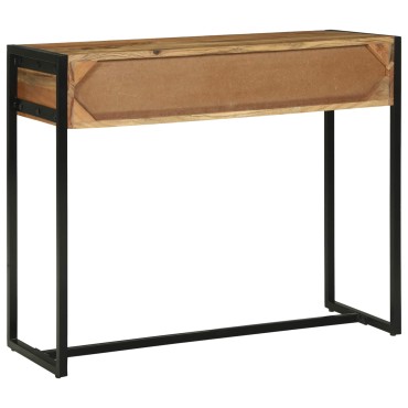 vidaXL Τραπέζι κονσόλας Καφέ 90x35x75cm Στερεό Ξύλο Ακακίας 1 τεμ.