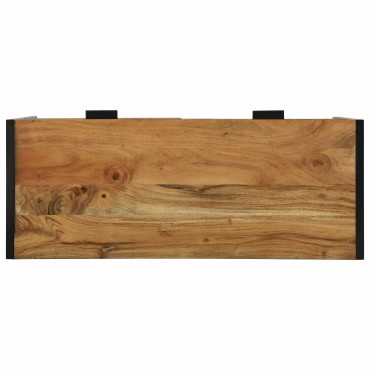 vidaXL Τραπέζι κονσόλας Καφέ 90x35x75cm Στερεό Ξύλο Ακακίας 1 τεμ.
