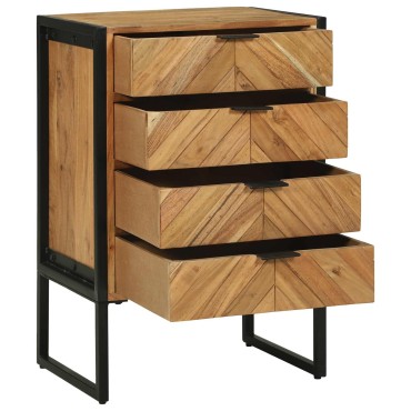 vidaXL Πλαϊνό γραφείο 50x35x75cm Μασίφ ξύλο ακακίας 1 τεμ.