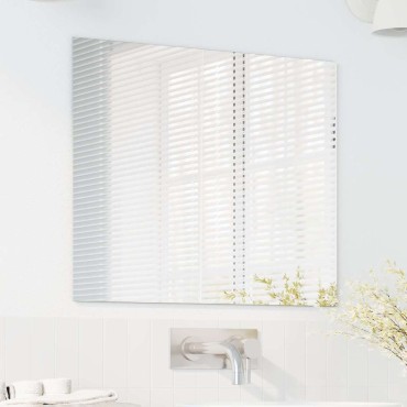 vidaXL Καθρέφτης τοίχου Ορθογώνιος 50 x 60 cm σκληρυμένο γυαλί