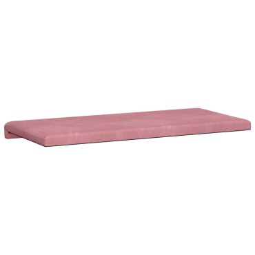 vidaXL Μαξιλάρι πάγκου Βελούδο Ροζ Βάθος 80x38x6,5cm