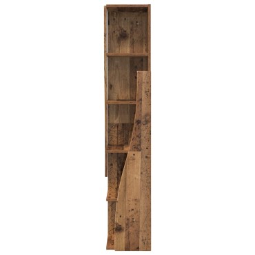 vidaXL Γωνιακό Ντουλάπι 27,5x27x140cm Επεξεργασμένο Ξύλο Παλιό ξύλο