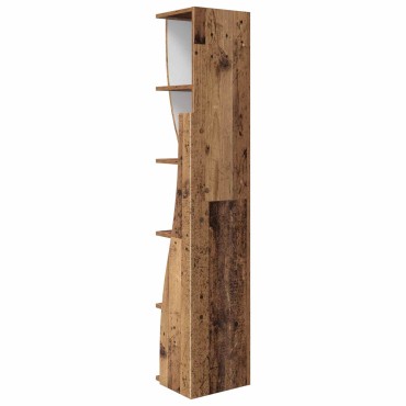 vidaXL Γωνιακό Ντουλάπι 27,5x27x140cm Επεξεργασμένο Ξύλο Παλιό ξύλο