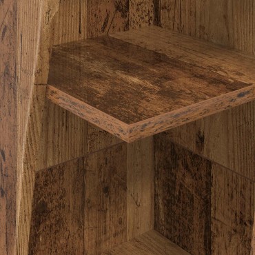 vidaXL Γωνιακό Ντουλάπι 27,5x27x140cm Επεξεργασμένο Ξύλο Παλιό ξύλο