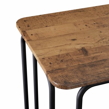 vidaXL Τραπεζαρία 100x50x75cm Επεξεργασμένο Ξύλο Παλαιωμένο ξύλο 1 τεμ.