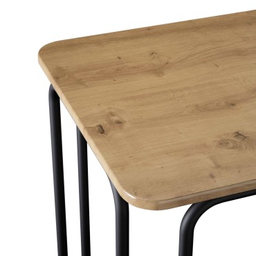 vidaXL Τραπεζαρία 100x50x75cm Επεξεργασμένο Ξύλο Artisan Δρυς 1 τεμ.
