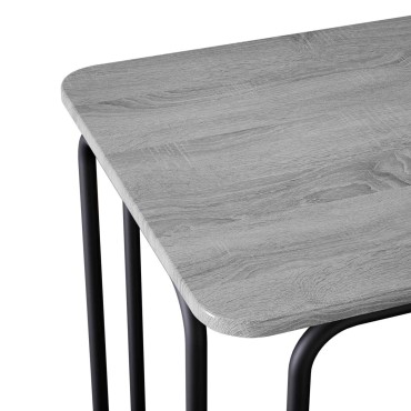 vidaXL Τραπεζαρία 100x50x75cm Επεξεργασμένο Ξύλο Γκρι Sonoma 1 τεμ.
