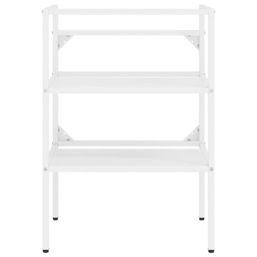 vidaXL Έπιπλο Μπάνιου Λευκό 59x38x83cm Σιδερένιο 1 τεμ.