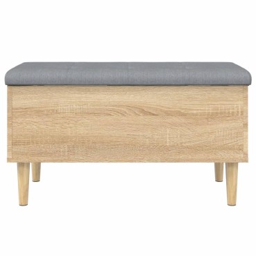 vidaXL Παγκάκι Αποθήκευσης Sonoma Δρυς 82x42x46cm Επεξεργασμένο Ξύλο 1 τεμ.