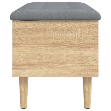 vidaXL Παγκάκι Αποθήκευσης Sonoma Δρυς 82x42x46cm Επεξεργασμένο Ξύλο 1 τεμ.