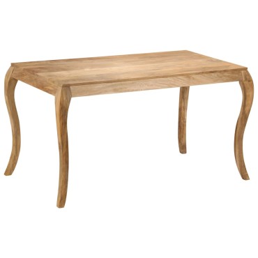 vidaXL Τραπεζαρία 135x75x76cm από Μασίφ Ξύλο Μάνγκο 1 τεμ.