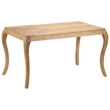 vidaXL Τραπεζαρία 135x75x76cm από Μασίφ Ξύλο Μάνγκο 1 τεμ.