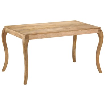 vidaXL Τραπεζαρία 135x75x76cm από Μασίφ Ξύλο Μάνγκο 1 τεμ.
