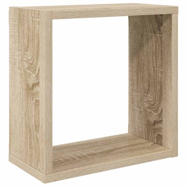 vidaXL Ράφια Κύβοι Τοίχου 6 τεμ. Sonoma Δρυς 30x15x30cm