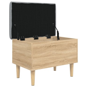 vidaXL Παγκάκι Αποθήκευσης Sonoma Δρυς 62x42x46cm Επεξεργασμένο Ξύλο 1 τεμ.