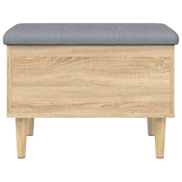 vidaXL Παγκάκι Αποθήκευσης Sonoma Δρυς 62x42x46cm Επεξεργασμένο Ξύλο 1 τεμ.
