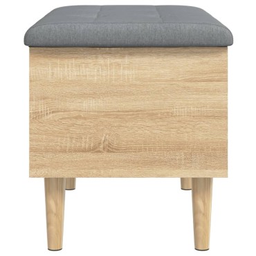 vidaXL Παγκάκι Αποθήκευσης Sonoma Δρυς 62x42x46cm Επεξεργασμένο Ξύλο 1 τεμ.