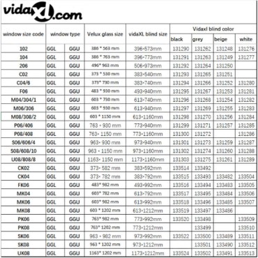 vidaXL Στόρι Ρόλερ Συσκότισης (Blackout) Γκρι UK08 GGL και GGU