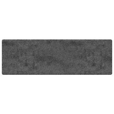 vidaXL Δερμάτινο Χαλί Γκρι 50x200cm 100% Πολυπροπυλένιο Τούφτα
