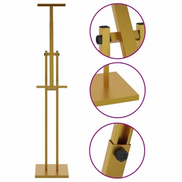 vidaXL Εκθεσιακές Οθόνες Χρυσό 26,5 x 26,5 x 150 εκ. Ατσάλι