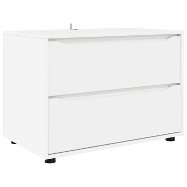 vidaXL Ντουλάπι αποθήκευσης 80x48x57cm Επεξεργασμένο Ξύλο Λευκό 1 τεμ.