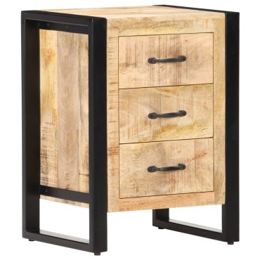 vidaXL Κομοδίνο 40x35x55cm από Μασίφ Ξύλο Μάνγκο 1 τεμ.