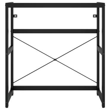 vidaXL Έπιπλο Μπάνιου Μαύρο 79x38x83cm Σιδερένιο 1 τεμ.