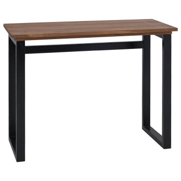 vidaXL Γραφείο Φυσικό Στερεό Ξύλο Τίκ 100x45x75εκ 1 τεμ.