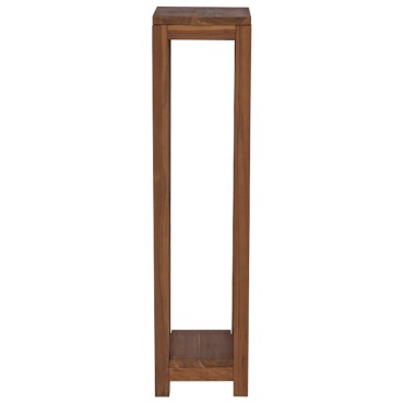 vidaXL Βάση φυτών 2 τεμ. Φυσικό 25 x 25 x 100 cm Στερεό Ξύλο Τίκ