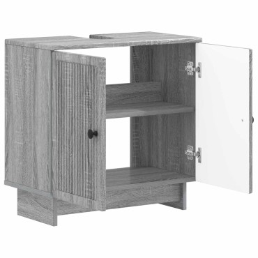 vidaXL Ντουλάπα Νιπτήρα Mπάνιου EDE Γκρι Sonoma 59,5x31,5x59cm