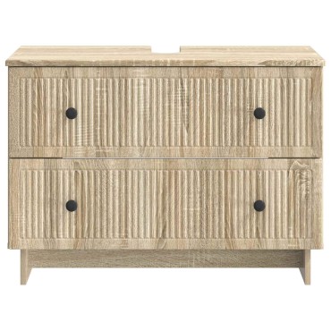 vidaXL Ντουλάπα Νιπτήρα Mπάνιου EDE Sonoma Δρυς 82x41x59 εκ